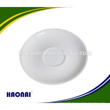 Shinny elegant ceramic white plate for restaurant hotel